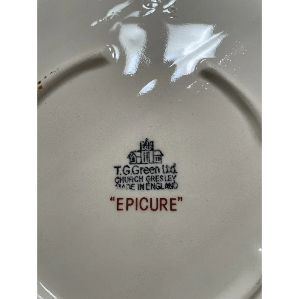 Vintage 1960s Epicure Chocolate Temptation Recipe Flan Pie Dish Made in England